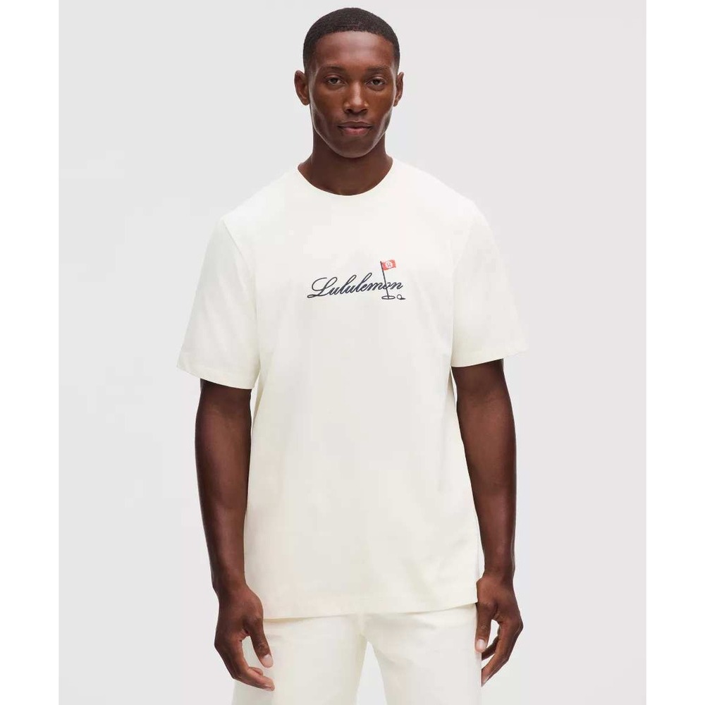 Lululemon Heavyweight Classic Fit Cotron T-Shirt Golf Flag Size Medium